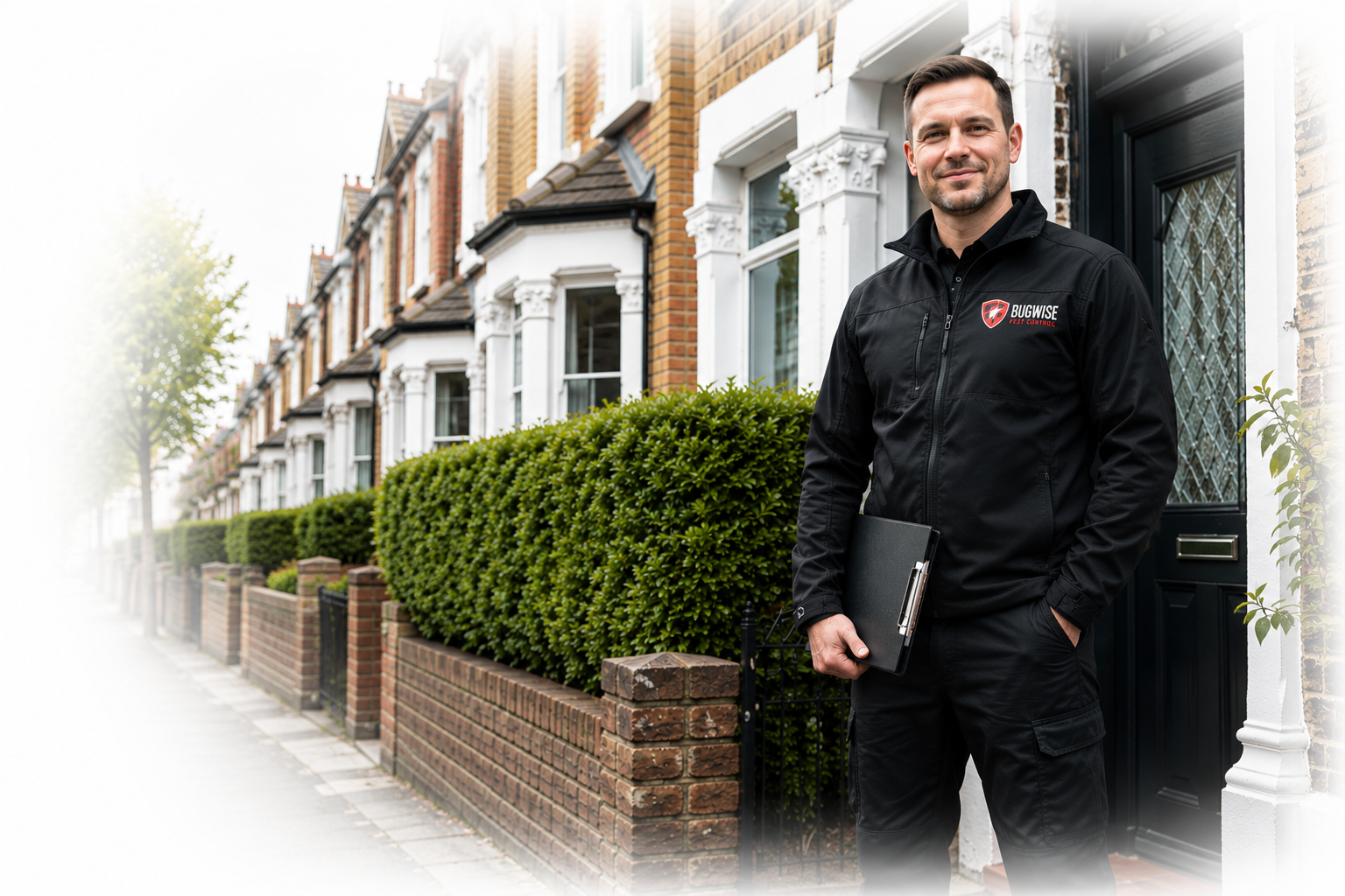 Professional Bugwise Pest Control technician providing residential pest control services in East London and Essex
